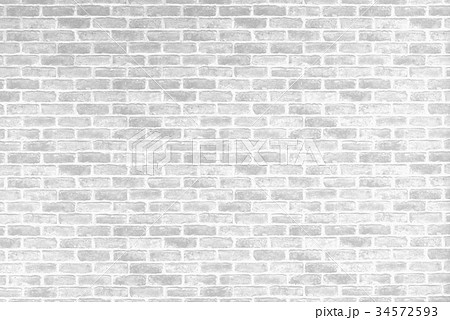 白の煉瓦のテクスチャの写真素材