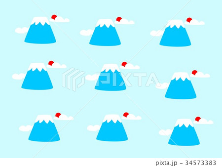 Mount Fuji with cloud and sun 34573383