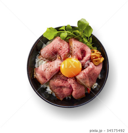 ローストビーフ丼(バック飛ばし、影イキ) ローストビーフ丼(バック飛ばし、影イキ) 34575492