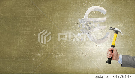 Euro fall concept 34576147