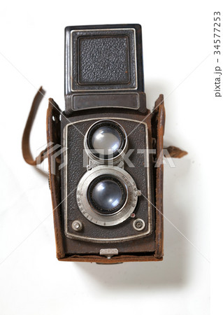 古い二眼レフカメラ 34577253