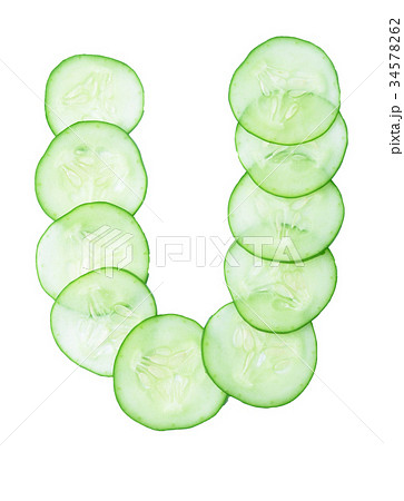 Letters and numbers alphabet of cucumbers Letters and numbers alphabet of cucumbers 34578262