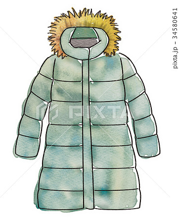 Illustration Of Down Coat Stock Illustration