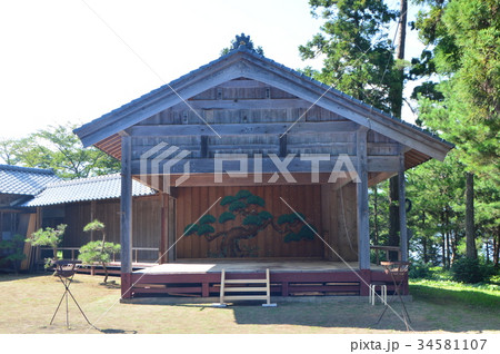 能舞台(椎崎諏訪神社/佐渡島・新潟県佐渡市原黒724) 能舞台(椎崎諏訪神社/佐渡島・新潟県佐渡市原黒724) 34581107