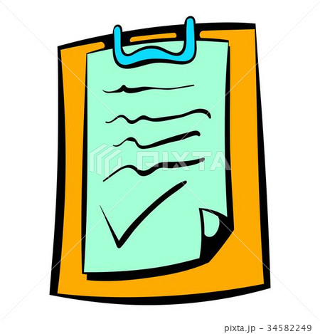 Contract icon, icon cartoon 34582249