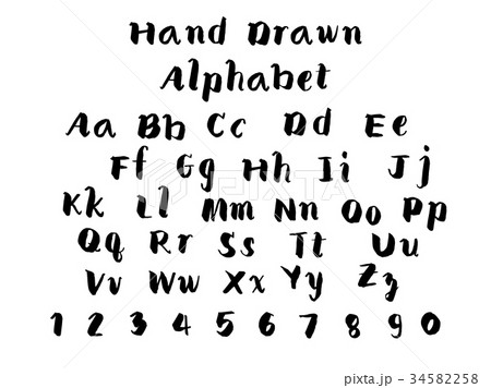 Hand Drawing Alphabet 34582258