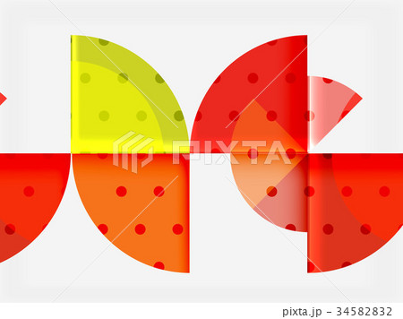Circle elements on black background 34582832