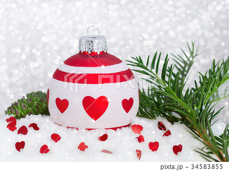 christmas card happy new year with red white christmas card happy new year with red white 34583855