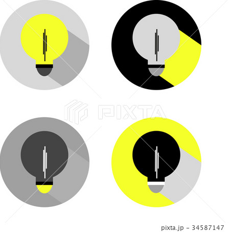 Electric lamps. Vector drawings. 34587147