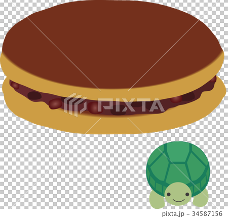 どら焼きとカメ 34587156