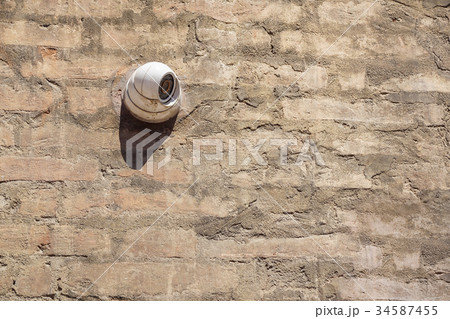 CCTV Security Camera. Security camera mounted on CCTV Security Camera. Security camera mounted on 34587455