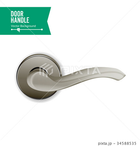 Door Handle Vector. Realistic Classic Element 34588535