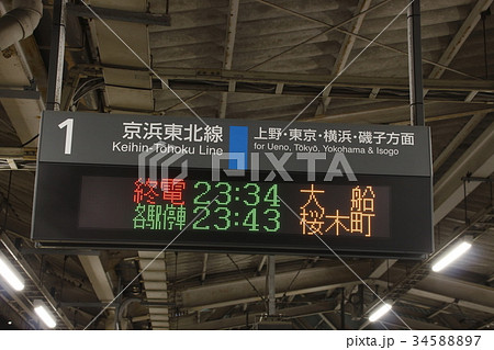 東京圏輸送管理システム(ATOS)表示器（終電表示） 34588897