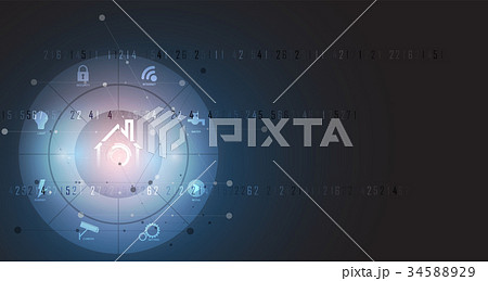 smart home technology futuristic concept business smart home technology futuristic concept business 34588929