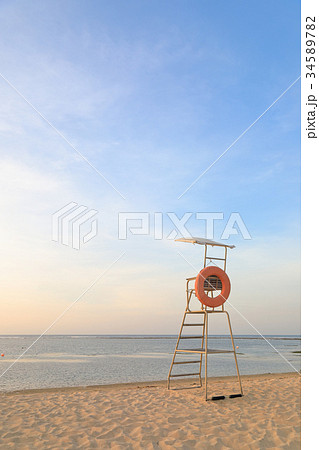 バリ島の海水浴場 バリ島の海水浴場 34589782