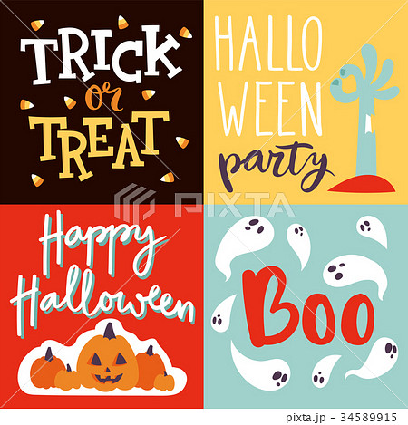 Halloween party celebration invitation cards 34589915