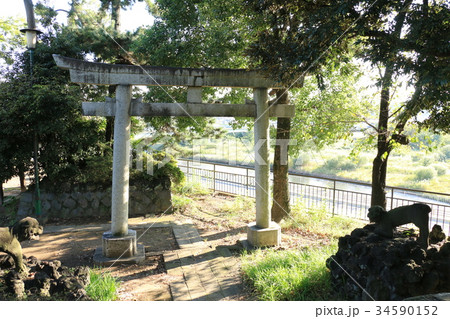 頼政神社と烏川 頼政神社と烏川 34590152