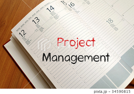 Project management write on notebook Project management write on notebook 34590815