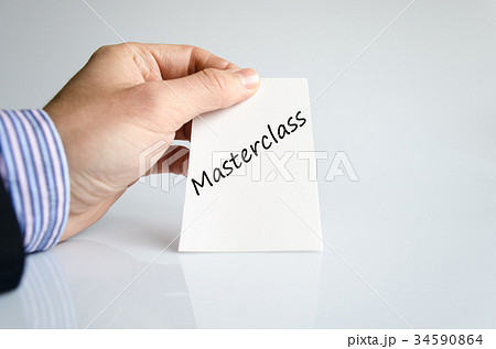 Masterclass text concept 34590864