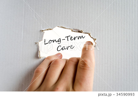 Long-term care text concept 34590993