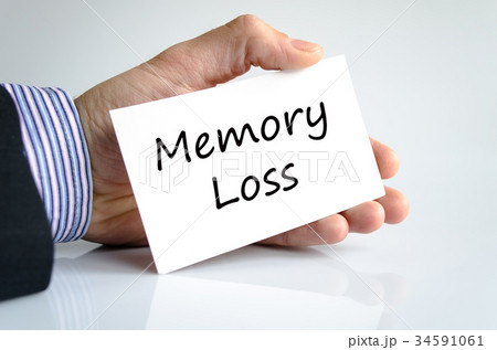 Memory loss text concept Memory loss text concept 34591061