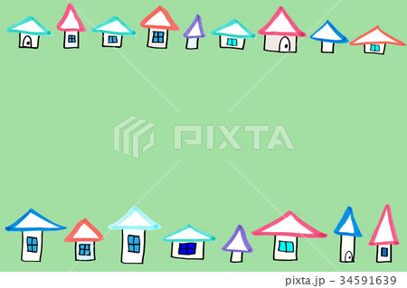 家　ハウス　背景　イラスト 34591639