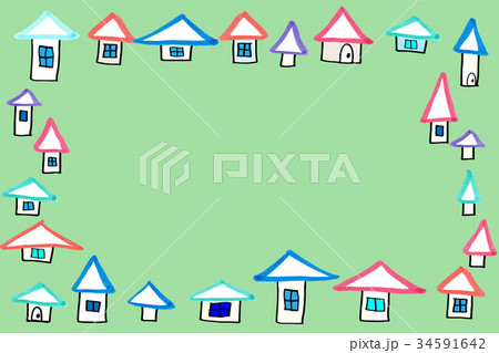 家 ハウス 背景 イラスト 家 ハウス 背景 イラスト 34591642