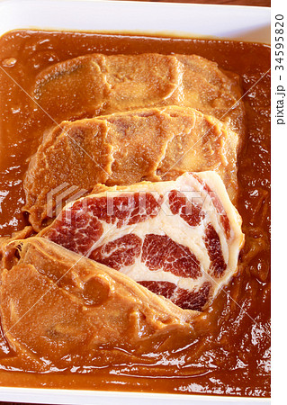 豚肉みそ漬け 豚肉みそ漬け 34595820