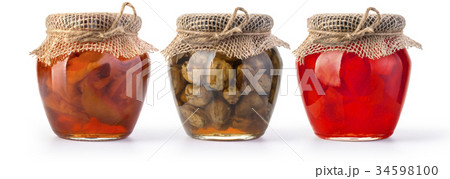 delicious jam in the pot isolated delicious jam in the pot isolated 34598100