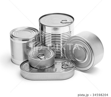 metal cans 34598204