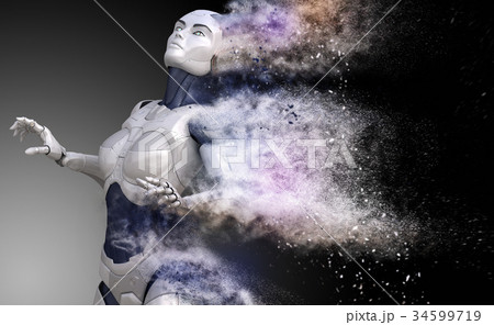 Cyborg shattered into dust 34599719