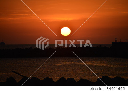 久礼湾の朝日 34601666