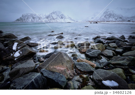 Coast of Norwegian sea Coast of Norwegian sea 34602126