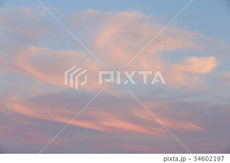太平洋側の夕焼け空　九月下旬　茨城県日立市久慈浜 34602197