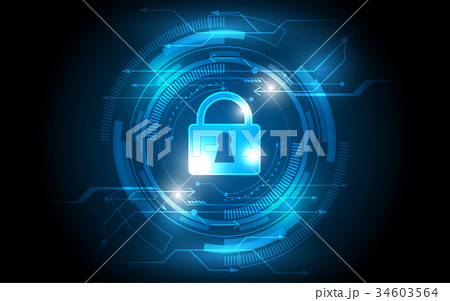 Security switch Abstract technology background 34603564