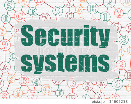 Security concept: Security Systems on wall 34605258