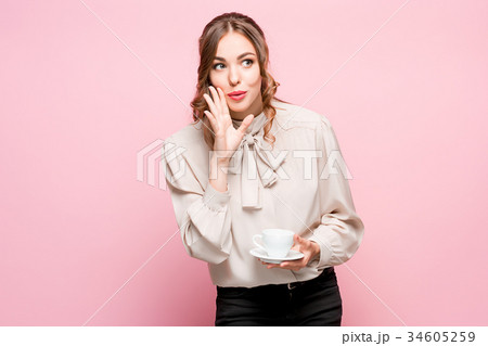 The serious frustrated young beautiful business The serious frustrated young beautiful business 34605259