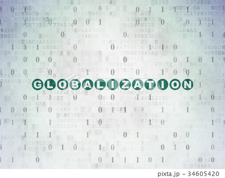 Finance concept: Globalization on Digital Data 34605420