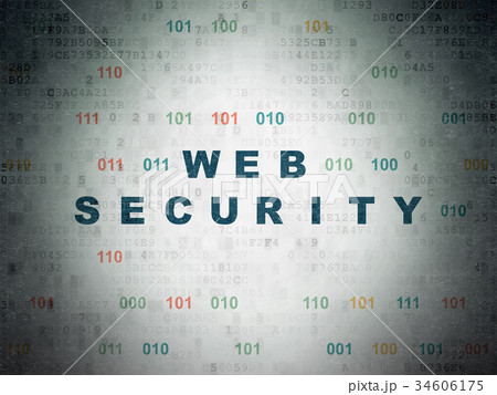 Web development concept: Web Security on Digital 34606175