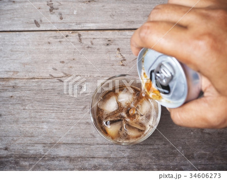 Pouring cola drink Pouring cola drink 34606273