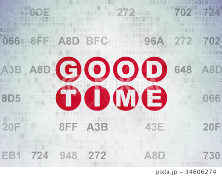 Timeline concept: Good Time on Digital Data Paper Timeline concept: Good Time on Digital Data Paper 34606274