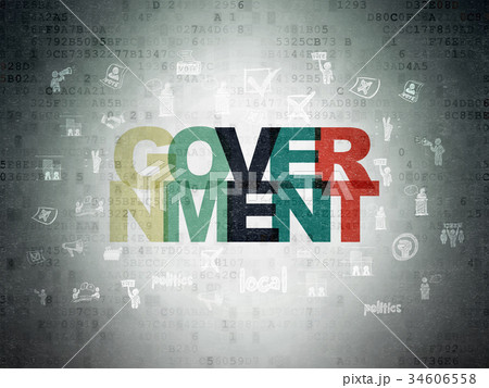 Politics concept: Government on Digital Data Paper Politics concept: Government on Digital Data Paper 34606558