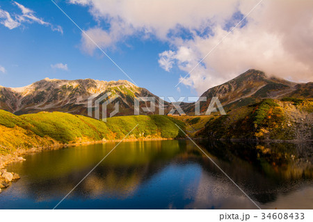 立山 ミクリガ池 リフレクション 立山 ミクリガ池 リフレクション 34608433