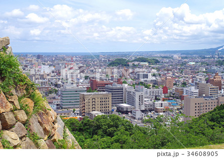 米子城址と街並み 米子城址と街並み 34608905