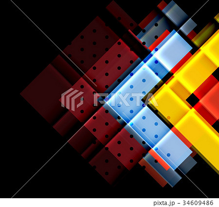 Color arrows on black background Color arrows on black background 34609486