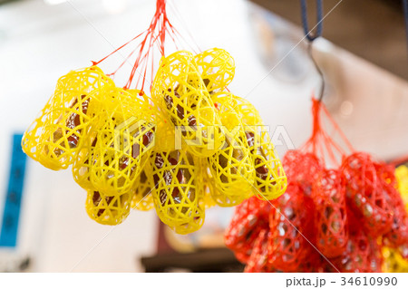 Chinese mid-autumn festive piggy biscuit in basket Chinese mid-autumn festive piggy biscuit in basket 34610990