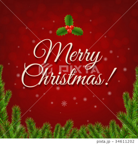Christmas Retro Card 34611202