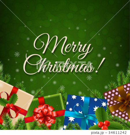 Christmas Retro Card 34611242