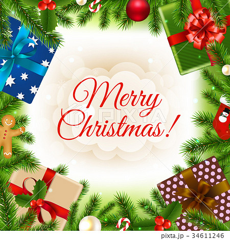 Merry Christmas Card 34611246