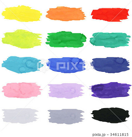 Watercolor Blots 34611815